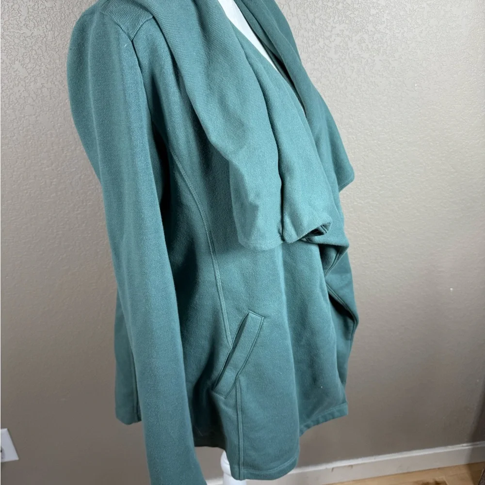 Teal Open Front Cardigan by‎ Saturday Sunday